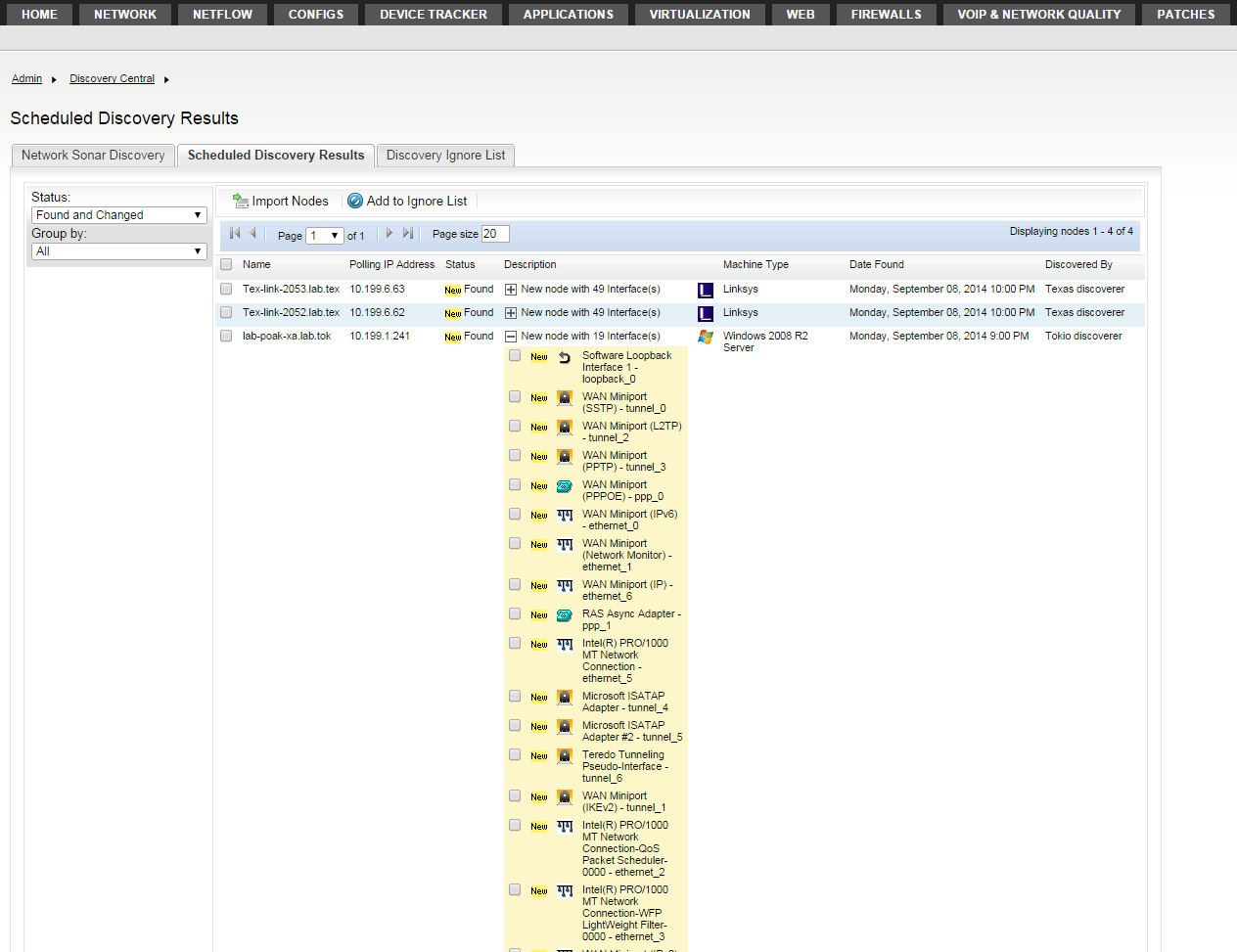 Solarwinds NPM Device Discovery