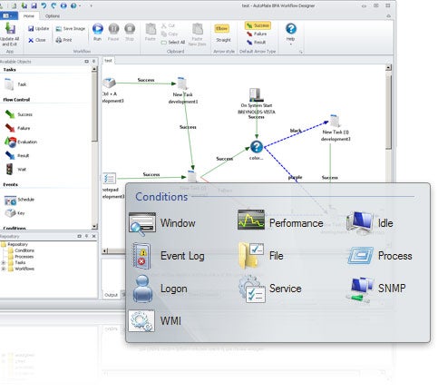 Network Automation AutoMate Workflow Designer