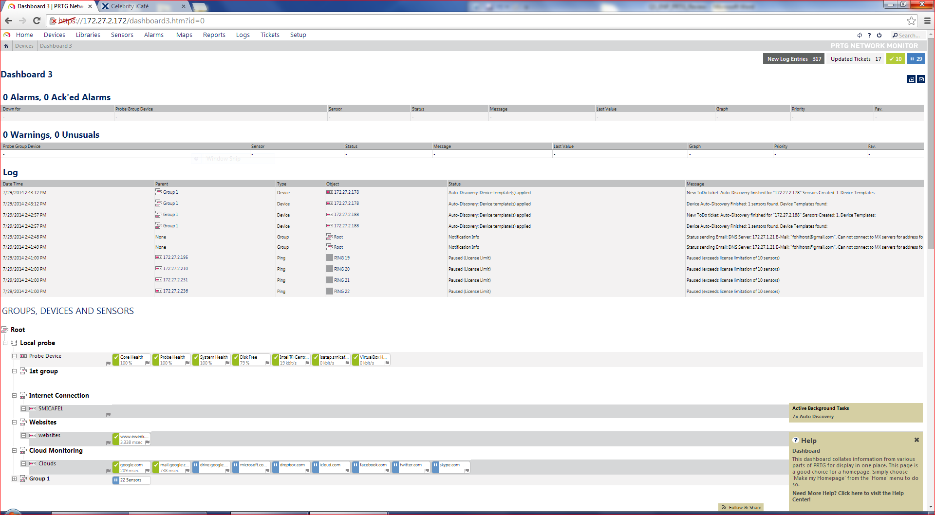 Paessler PRTG Network Monitor v14 Dashboard 2