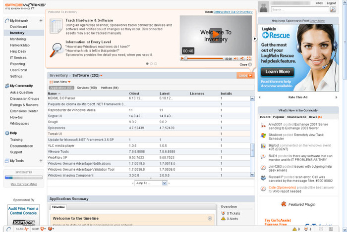 Spiceworks Network Monitor device management