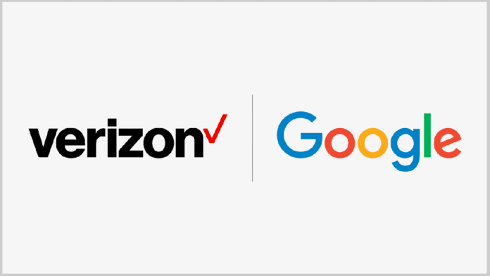 Verizon and Google Cloud logos