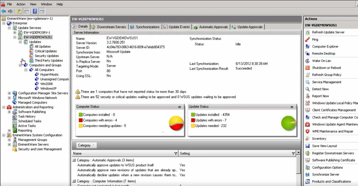 SolarWinds Patch Manager interface.